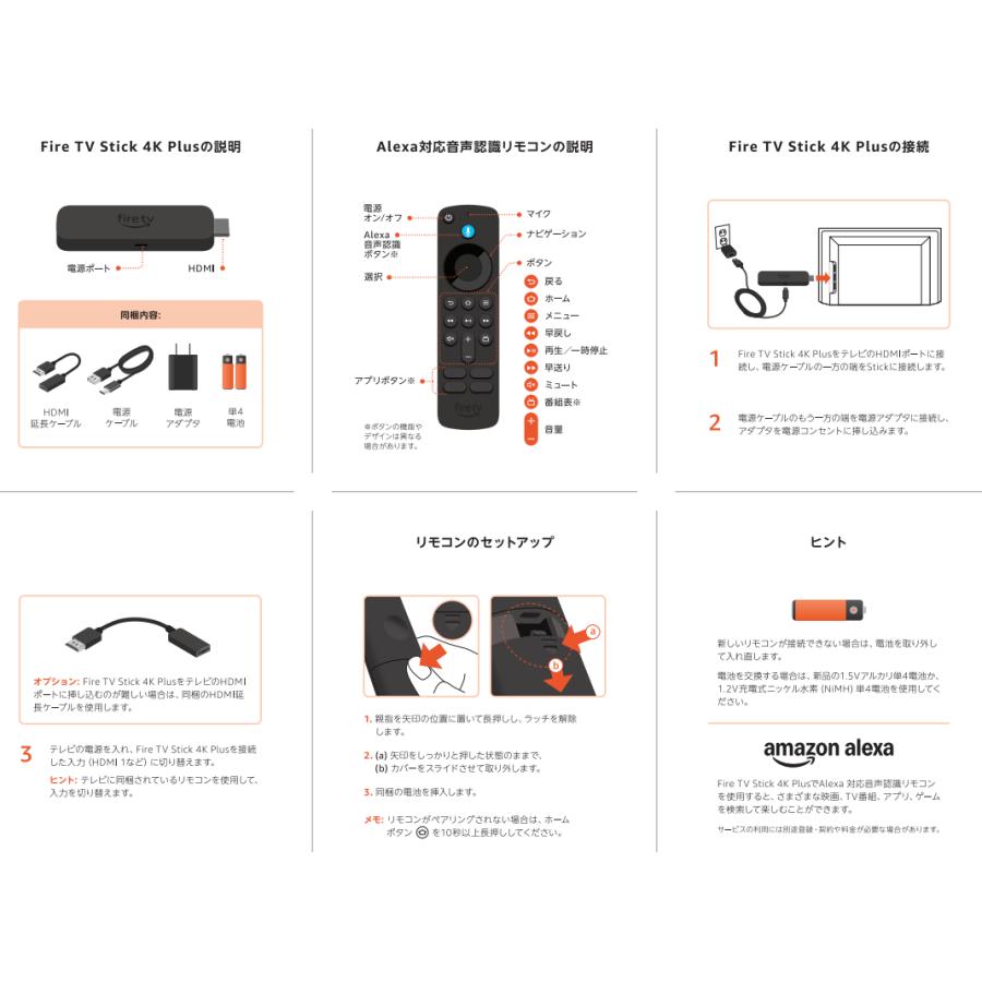 amazon（アマゾン） Fire TV Stick 4K PLUS U-NEXTボタン ファイアー