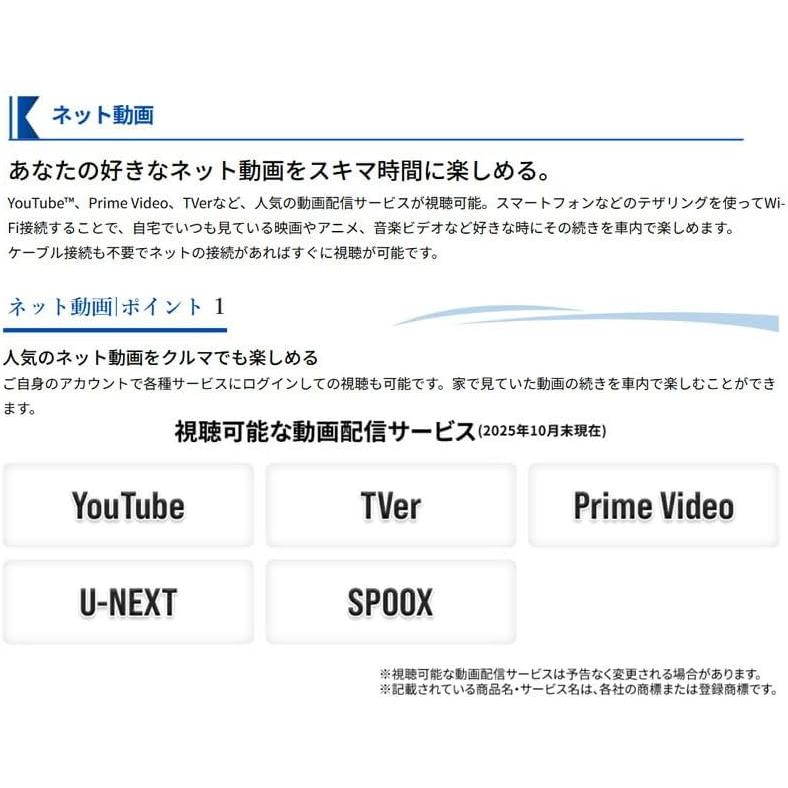 Strada CN-CE01WDA 2026年度版地図搭載 ネット動画対応 つながるナビ