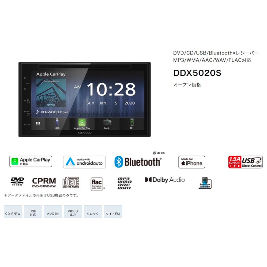 DDX5020S 新品未開封 送料無料 ディスプレイオーディオ ケンウッド 