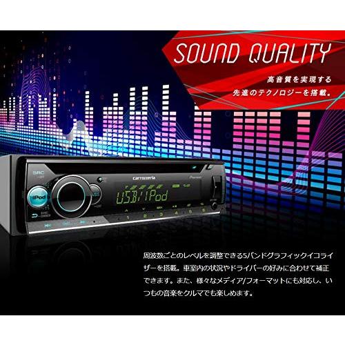 DEH-4600 Pioneer パイオニア オーディオ 1D CD USB iPod iPhone AUX DSP カロッツェリア｜brownside-navi｜04