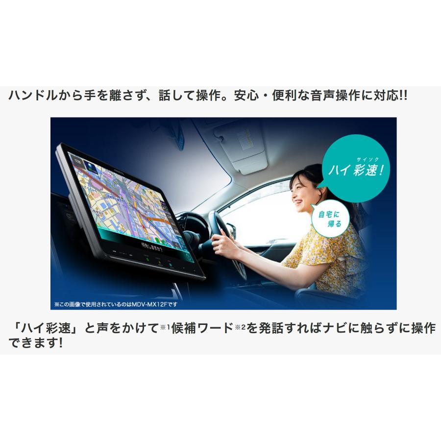 彩速ナビ MDV-M812L 8インチ インダッシュ Apple CarPlay Android Auto
