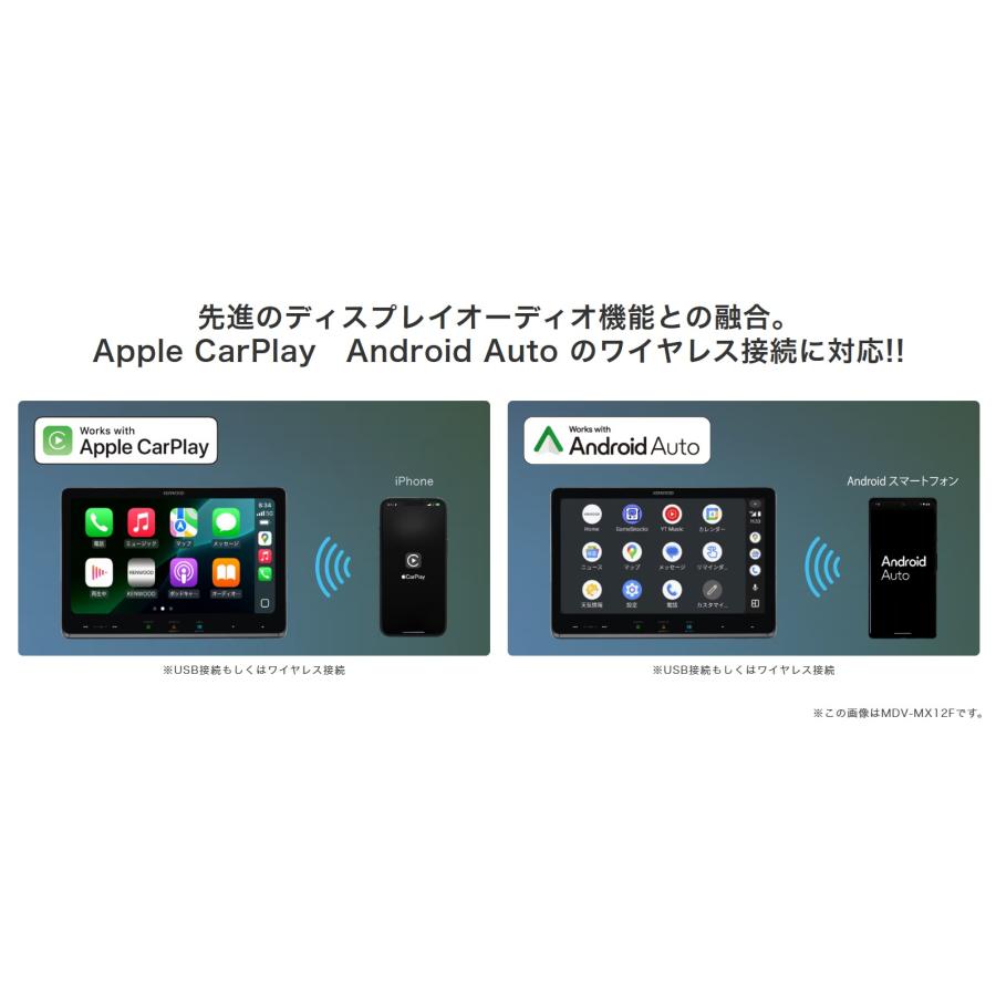 彩速ナビ MDV-M912F 9インチフローティングナビ Apple CarPlay Android