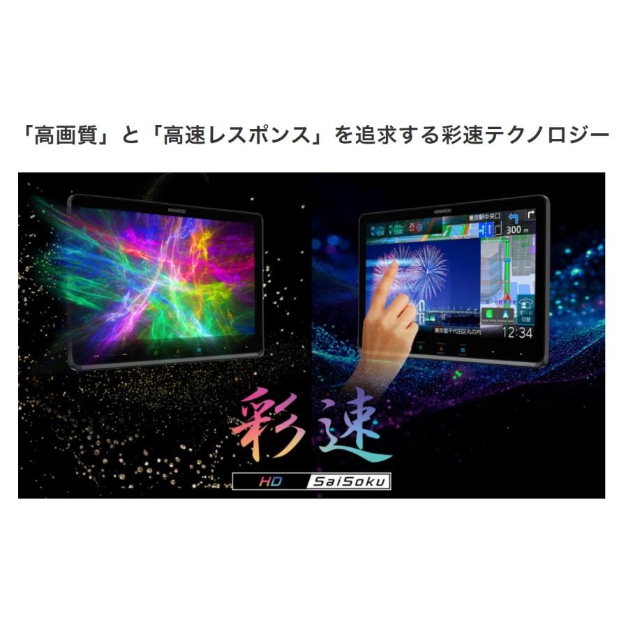 彩速ナビ MDV-M912L 9インチ インダッシュ Apple CarPlay Android Auto