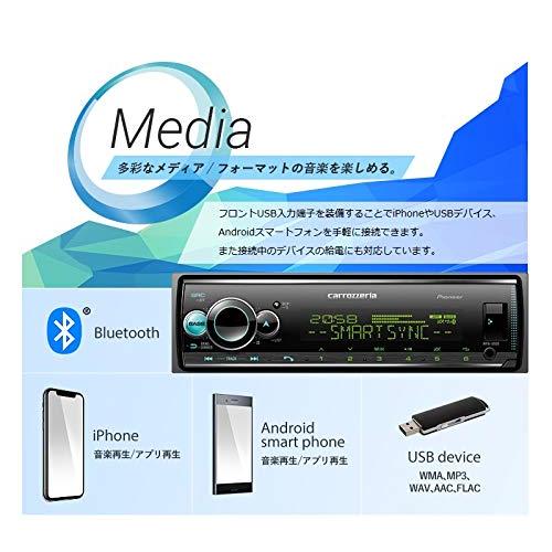 MVH-6600　新品未開封 送料無料 Pioneer パイオニア オーディオ 1D メカレス Bluetooth USB iPod iPhone AUX DSP カロッツェリア｜brownside-navi｜04