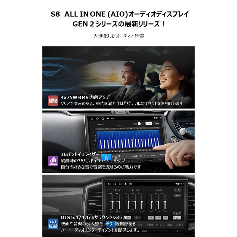 ATOTO ATOTO S8G1104AIO 10.1インチ 取付キット・オプション同梱可能