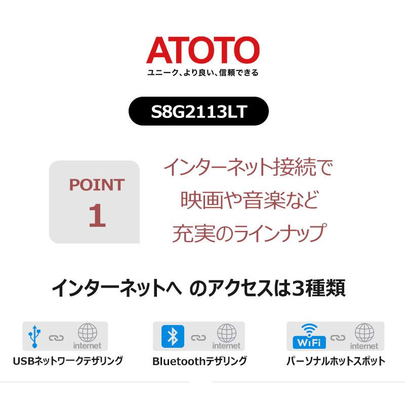 ATOTO ATOTO S8G2113LT 10.1インチ 取付キット・オプション同梱可能