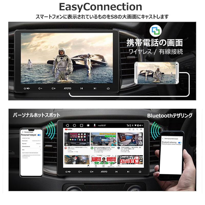 ATOTO ATOTO S8G2113LT 10.1インチ 取付キット・オプション同梱可能