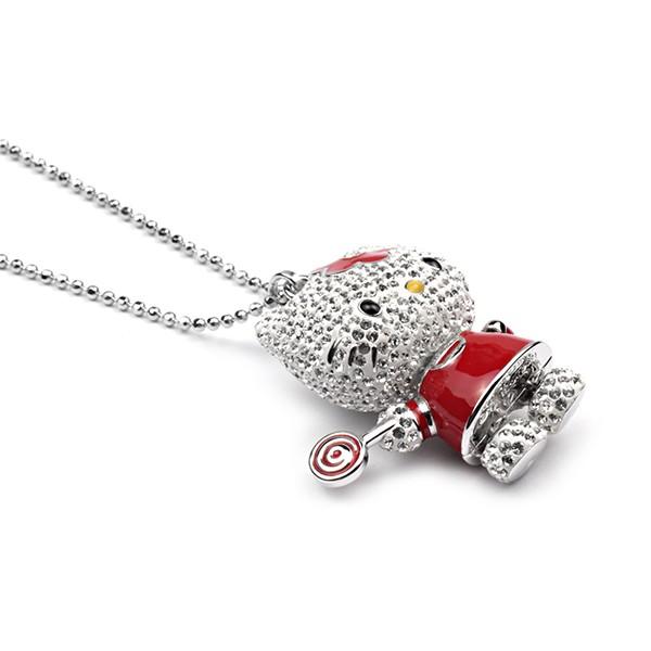 並行輸入 スワロフスキー ネックレス  1120583 ホワイト 白 +レッド 赤 爆買 | SWAROVSKI | 02