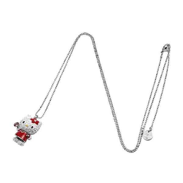 並行輸入 スワロフスキー ネックレス  1120583 ホワイト 白 +レッド 赤 爆買 | SWAROVSKI | 04