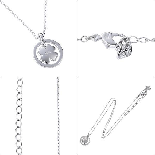 並行輸入 スワロフスキー ネックレス Crocus Clover クロッカス クローバー ペンダント 5112176 シルバー/クリア 爆買 | SWAROVSKI | 01