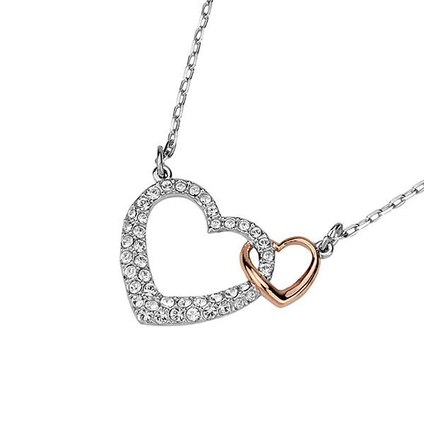 並行輸入 スワロフスキー ネックレス DEAR SMALL NECKLACE 5156815 シルバー/クリア/ローズゴールド 爆買 | SWAROVSKI