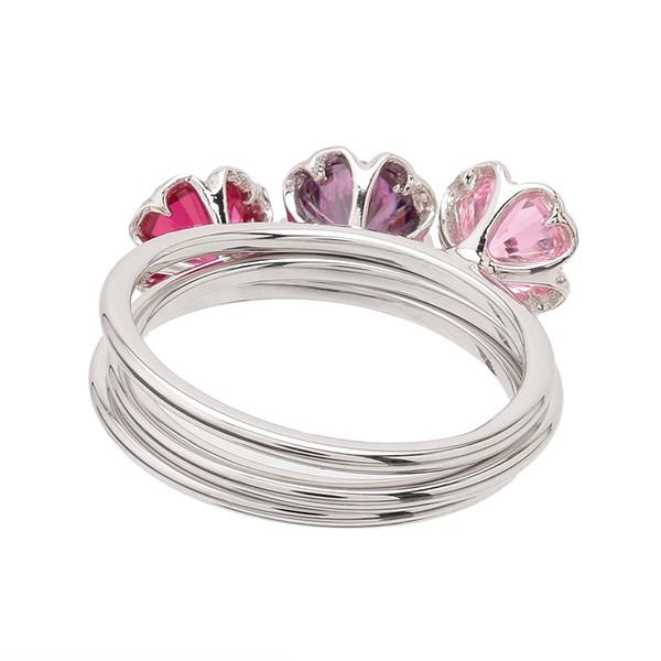 並行輸入 スワロフスキー リング  1075411 パープル+レッド 赤 +ピンク 爆買 | SWAROVSKI | 01