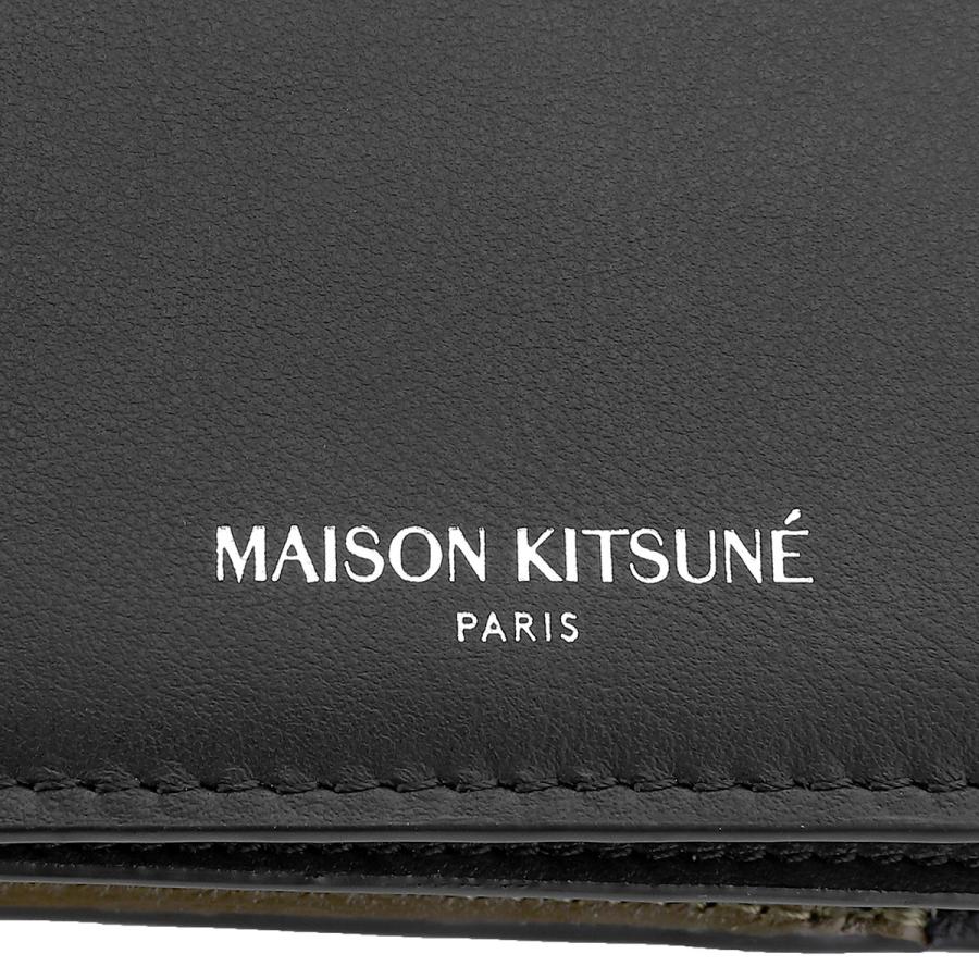 MAISON KITSUNÉ メゾンキツネ 二つ折り財布 MAISON KITSUNE 並行輸入 メゾン キツネ 2つ折り財布 トライ