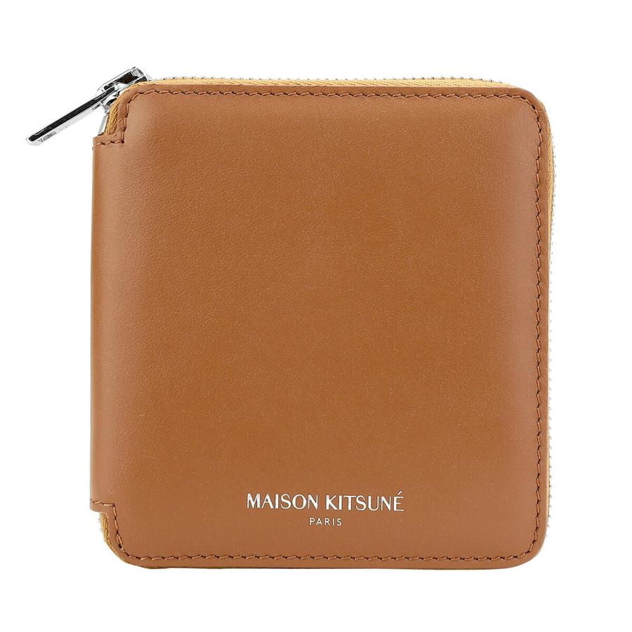 新品未使用 Maison Kitsune メゾンキツネ スクエア 二つ折り財布 MAISON KITSUNE メゾン キツネ 2つ折り財布 スクエアジップ