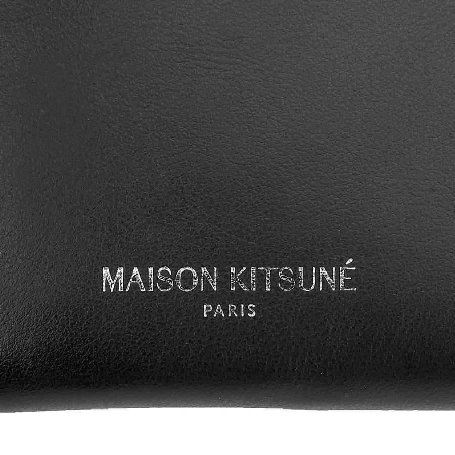 半額以下　メゾンキツネ　レザー　パース　( ケース )　オフホワイト MAISON KITSUNE' - 半額以下 メゾンキツネ レザー コインパース