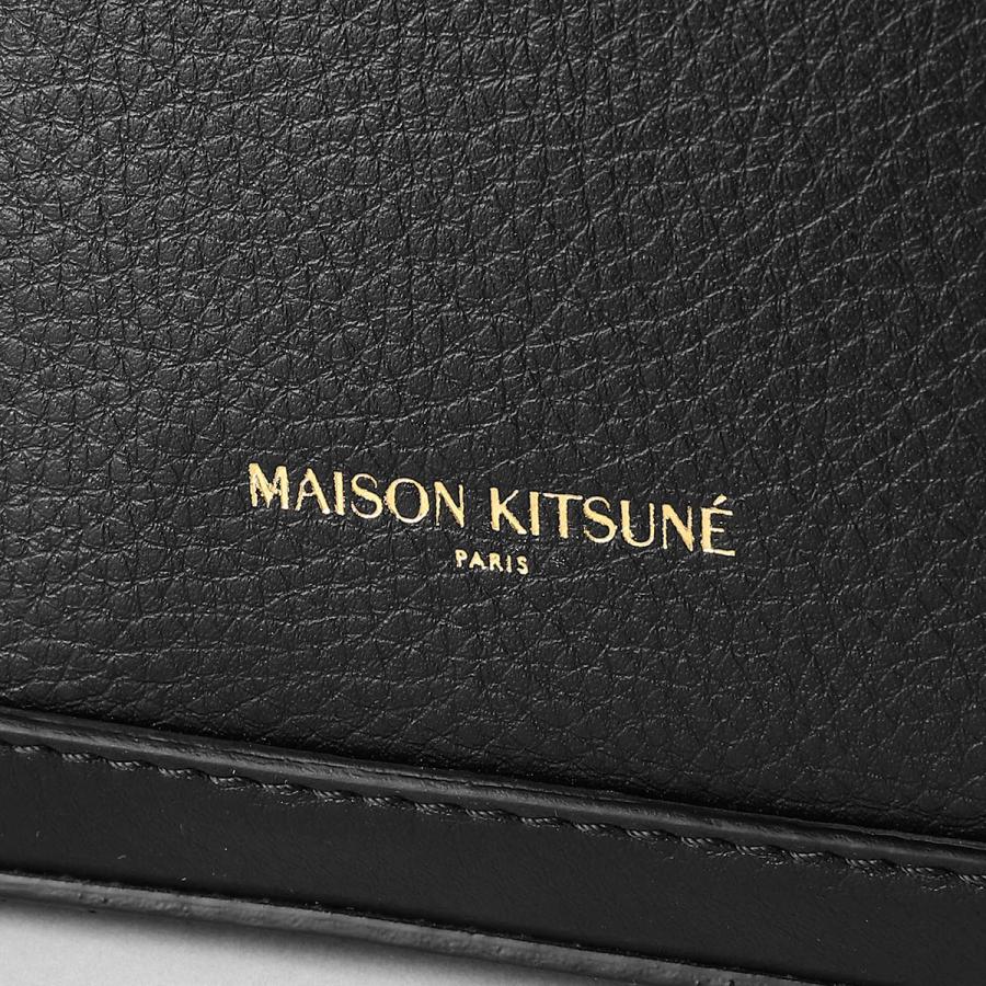 メゾンキツネ　ボディーバッグ　ブラック メゾンキツネ MAISON KITSUNE クロスボディバッグ （Black） -靴