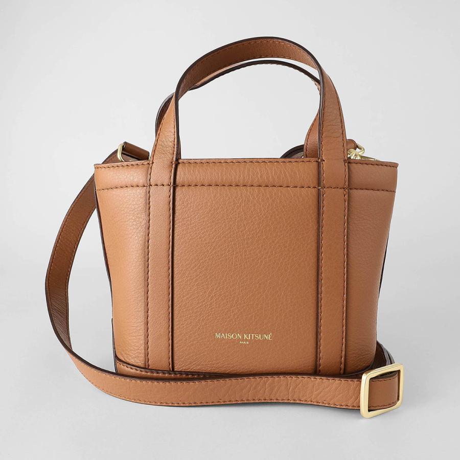 MAISON KITSUNE フォックスヘッドトートバッグPECANBROWN MAISON KITSUNE（メゾン キツネ） 並行輸入 メゾン キツネ トート