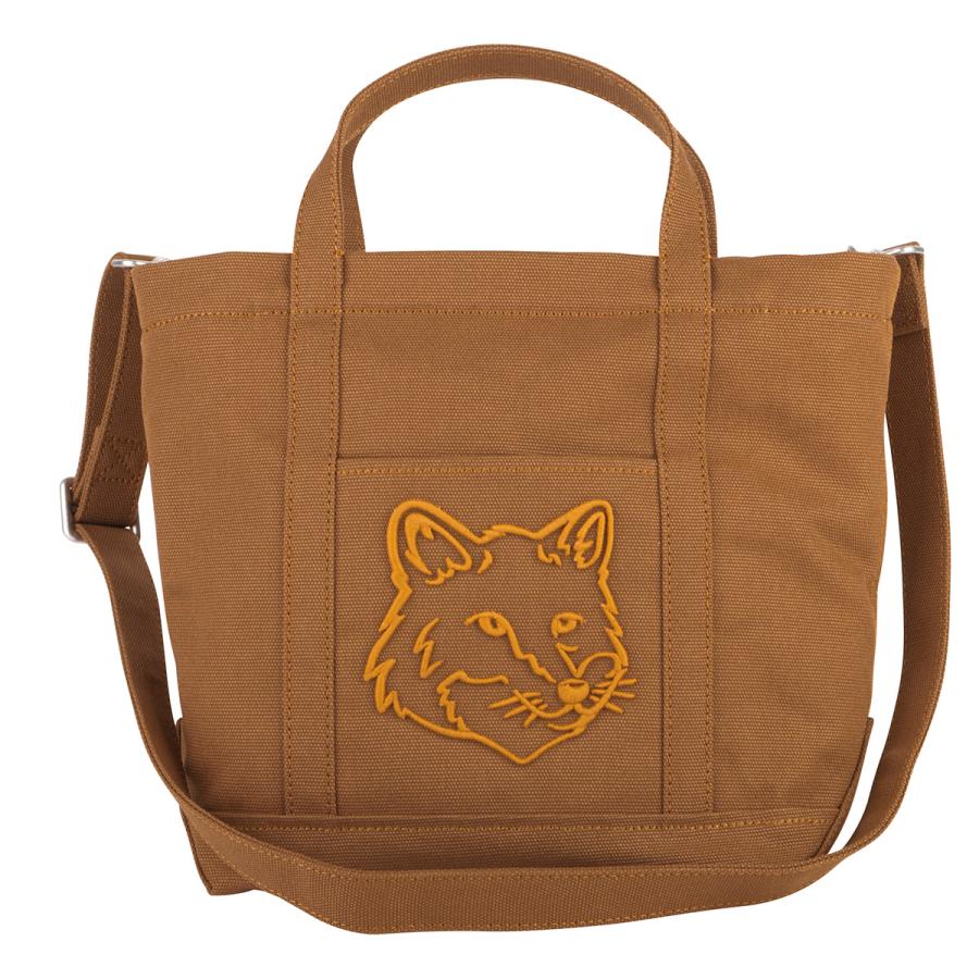 ★MAISON KITSUNE★ W ボールド フォックスヘッド パッチ トート ☆MAISON KITSUNE☆ W ボールド フォックスヘッド パッチ トート