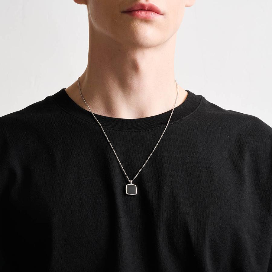 並行輸入 トムウッド ネックレス TOMWOOD クッション Pendant Onyx 100362 S925ユニセックス | TOM WOOD | 09
