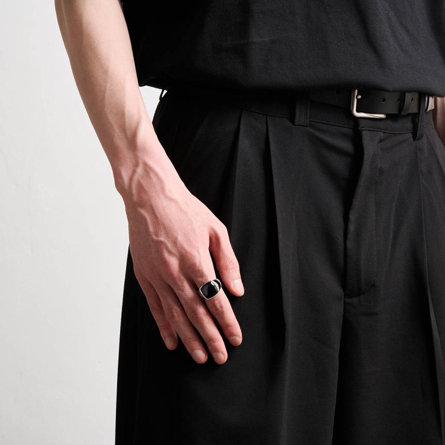 TOM WOOD（トムウッド） 並行輸入 リング クッション BLACK ONYX RING