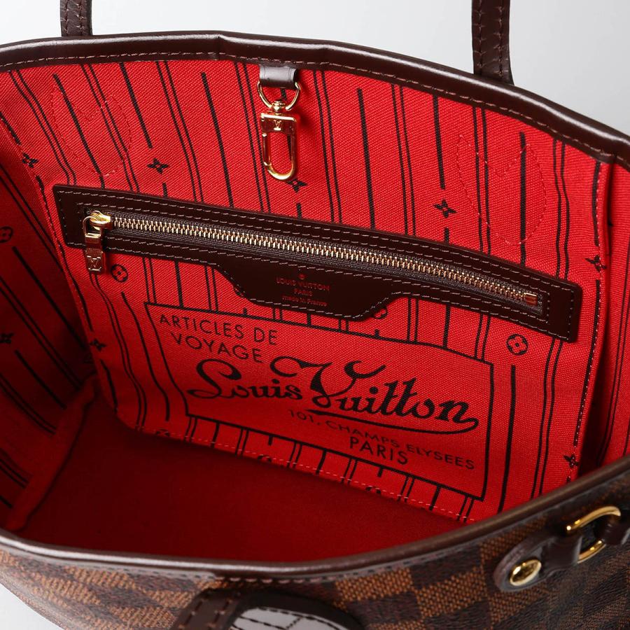 並行輸入 ルイヴィトン トートバッグ Louis Vuitton ダミエ・エベヌ ネヴァーフル PM N41359 MB5009 Aレディース ブラウン 茶の画像