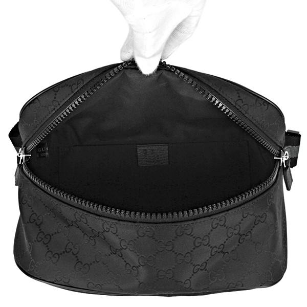 GUCCIグッチ449182-G1XHN-8615 [ボディバッグ Black] GUCCI グッチ メンズ ナイロン GG柄 ボディーバッグ ウェスト