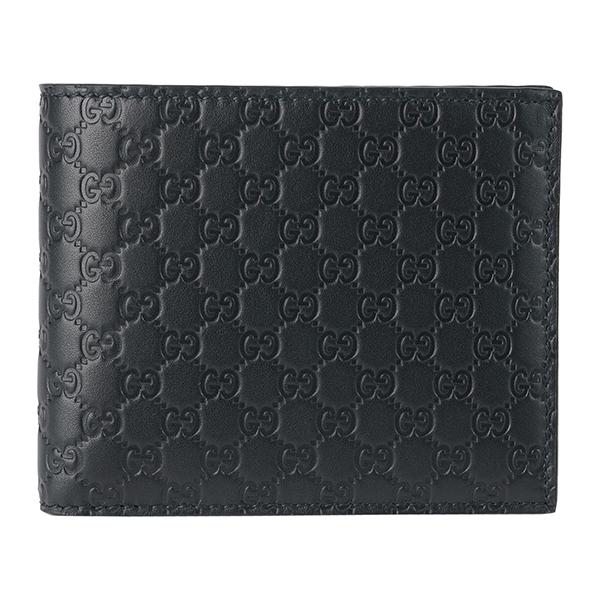 ※美品•月末限定価格※ GUCCI グッチ 二つ折り 財布 レザー ブラック GUCCI 並行輸入 グッチ 2つ折り財布 マイクロ シマ 260987 BMJ1N