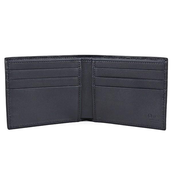 GUCCI マイクロシマ　折り財布 GUCCI グッチ ユンセックス 長財布 マイクログッチシマ レザー W