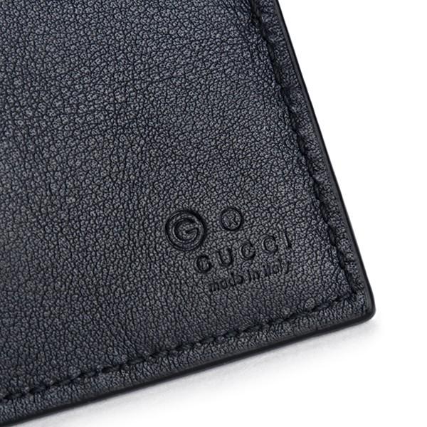 GUCCI 並行輸入 グッチ 2つ折り財布 マイクロ シマ 260987 BMJ1N