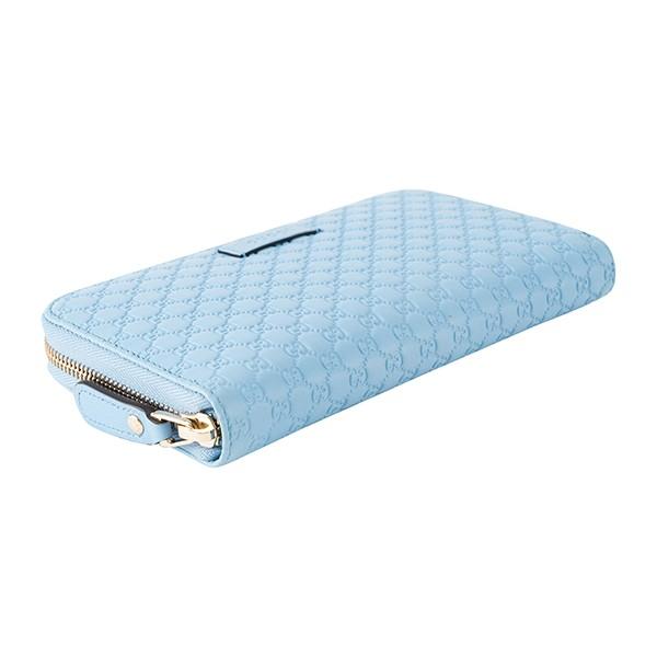 GUCCI 水色　長財布 GUCCI 長財布 ライトブルー 財布 グッチ 水色 - メルカリ