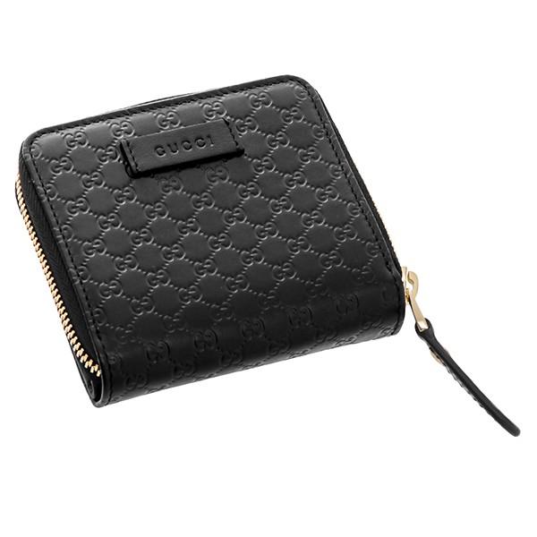 GUCCI 並行輸入 グッチ 2つ折り財布 マイクロ シマ 449395 BMJ1G