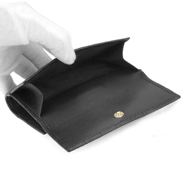 美品　GUCCI ブラックレザー 二つ折り財布　正規品 GUCCI ブラックレザー 二つ折り財布
