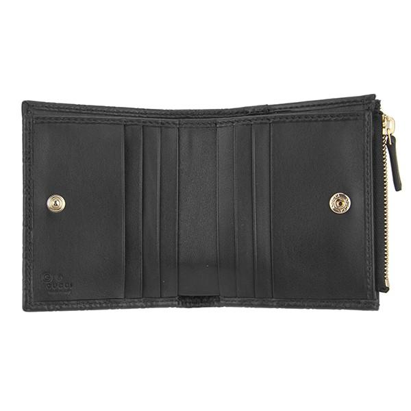 GUCCI グッチ 2つ折り財布 マイクロ シマ 510318 BMJ1G 1000 GUCCI グッチ 2つ折り財布 マイクロ シマ 510318 BMJ1G 1000