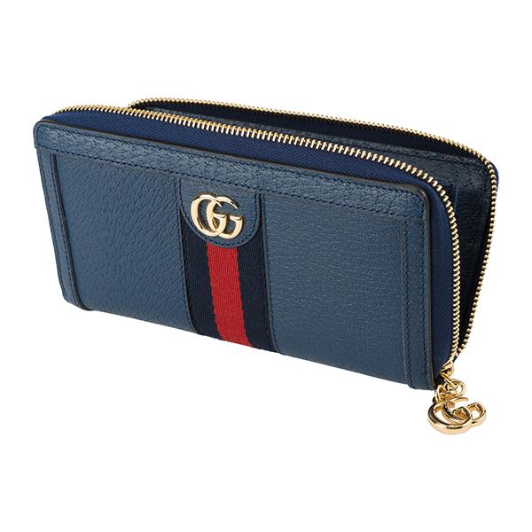 グッチ 長財布(ラウンドファスナー) ネイビー GUCCI 523154 DJ2DG 4178 