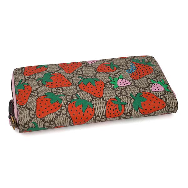 GUCCI】グッチ GGスプリーム ストロベリー イチゴ 573865 長財布