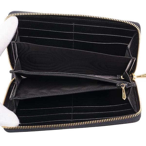 グッチ GUCCI 長財布 598543マリーナ ブラック 黒 GUCCI 並行輸入 グッチ 長財布(ラウンドファスナー) マリーナ