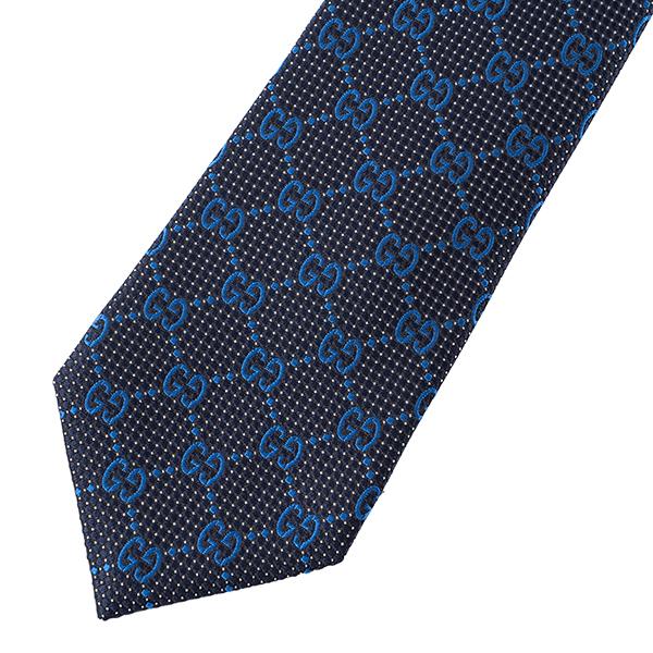 GUCCI ダークブルー GGパターン ネクタイ GUCCI（グッチ） 並行輸入 ネクタイ GUCCI GGパターン 408865 4E002