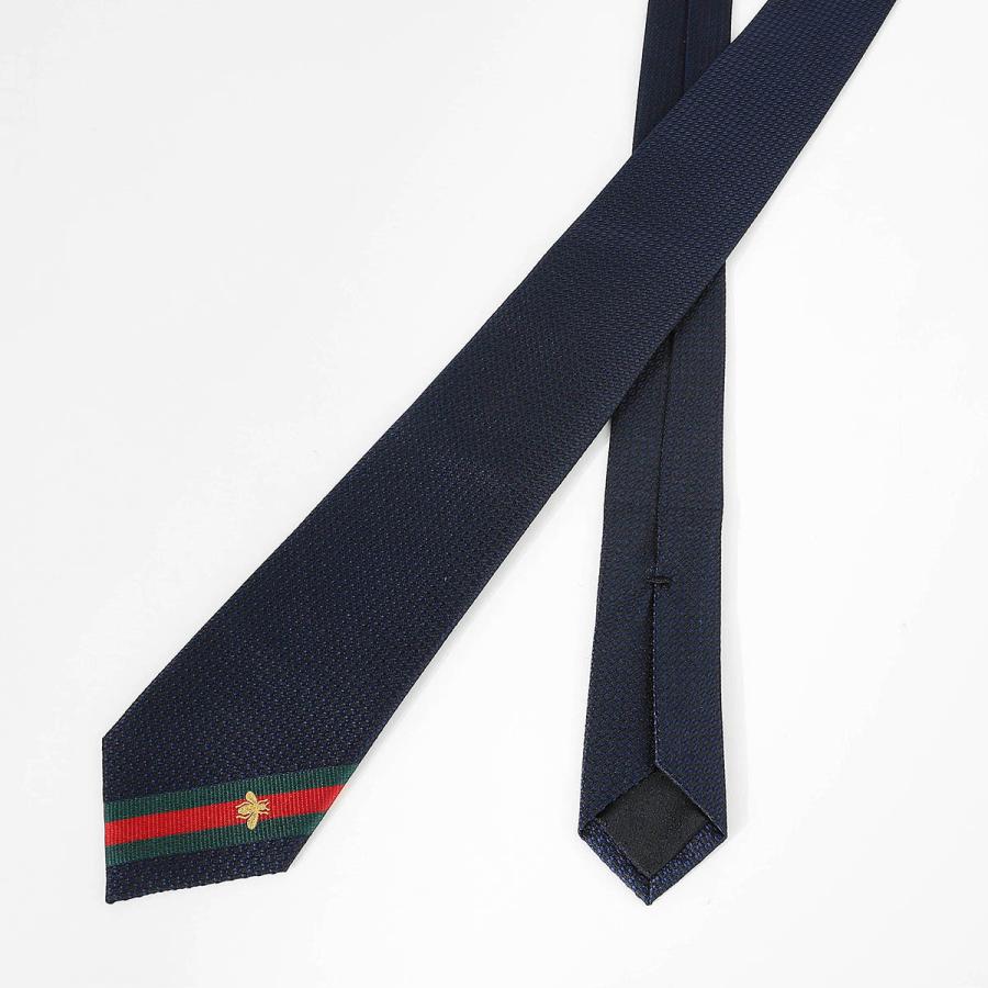 GUCCI（グッチ） 並行輸入 ネクタイ ビーウェブ付き シルク タイ