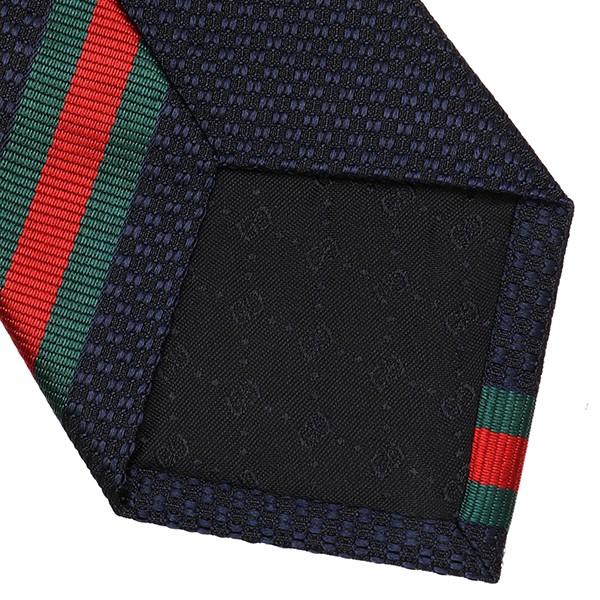 GUCCI グッチ ネクタイ ビーウェブ付き シルク タイ 456510 GUCCI グッチ ネクタイ ビーウェブ付き シルク タイ 456510