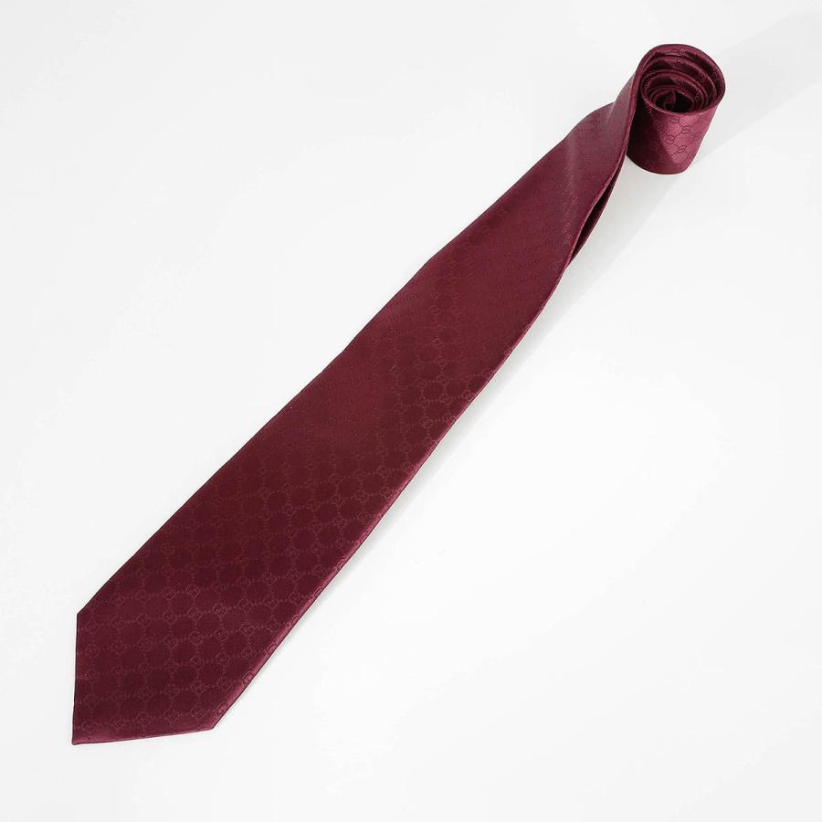 GUCCI グッチ スーツ ビジネス GG柄 シルク ネクタイ レッド系 メンズ GUCCI（グッチ） 並行輸入 ネクタイ GUCCI GGパターン 790227 4E009