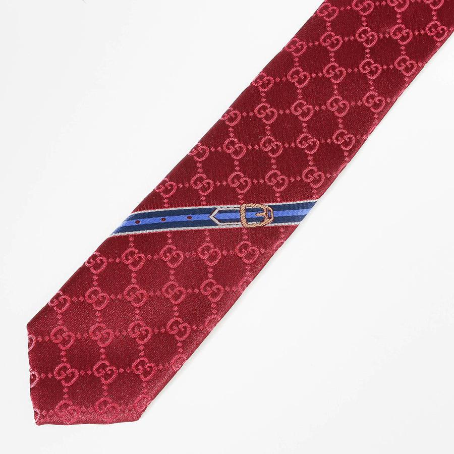GUCCI ネクタイ 美品 GG柄 定価19500円 GUCCI（グッチ） ネクタイ GG柄(8cm) A32【ブランド・プレゼント