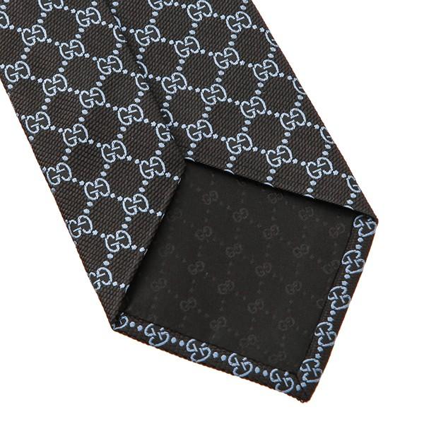 GUCCI ブラック ネクタイ GGパターン GUCCI 並行輸入 グッチ ネクタイ GGパターン 456522 4B002 1069