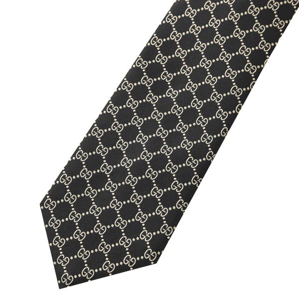 GUCCI ネクタイ GG柄 ブラック イタリア製 GUCCI（グッチ） 並行輸入 ネクタイ GUCCI GGパターン 456524 4B002