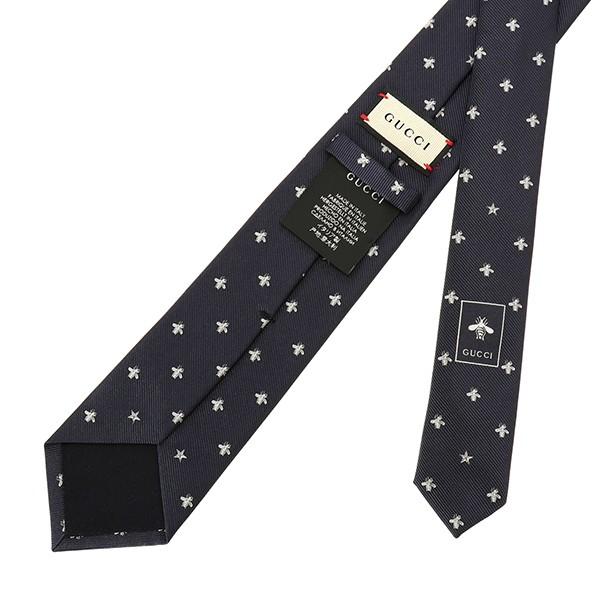 GUCCI（グッチ） 並行輸入 ネクタイ ビー＆スター付き シルク タイ