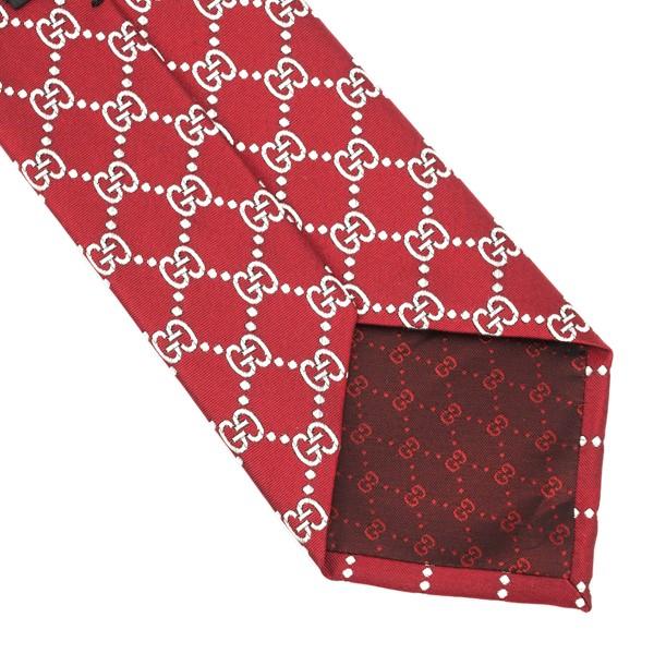 【未使用】　GUCCHI ネクタイ レッド 中古・古着通販】GUCCI (グッチ) ネクタイ ワインレッド サイズ