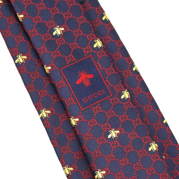 GUCCI 並行輸入 グッチ ネクタイ GGビー（ハチ） 545078 4E002 4174