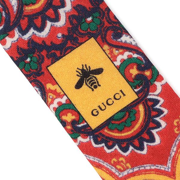 GUCCI ネクタイ 紋章柄 オレンジ グッチ ネクタイ GUCCI ネイビー/オレンジ (7cm) REGLAN GG91 【グッチ