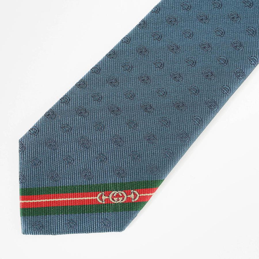 GUCCI（グッチ） 並行輸入 ネクタイ ダブルG ＆ホースビット 624057