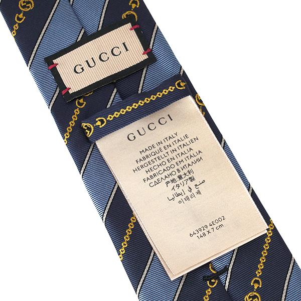 GUCCI 並行輸入 グッチ ネクタイ インターロッキングG チェーン