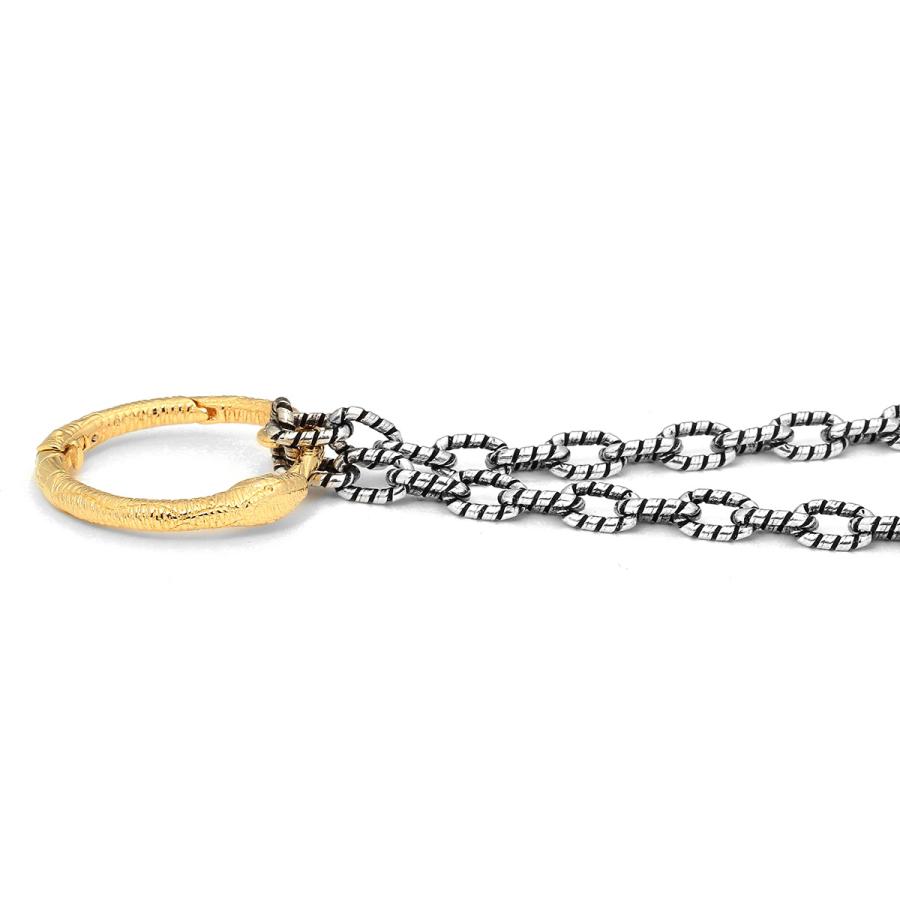 GUCCI グッチ ネックレス ゴールドスネークリング 461997 08202 GUCCI グッチ ネックレス ゴールドスネークリング 461997 08202